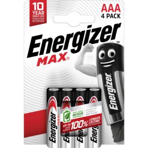 4 piles LR03 Energizer – Puissance fiable et longue durée