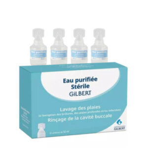 Eau purifiée stérile en unidose de 50ml