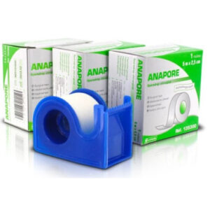 Sparadrap rouleau blanc de 2,5cm de large, 9,14m de longueur (avec dévidoir)