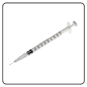 Seringues de précision montées 1 ml tuberculine (26G - Aig. 10 mm 4,5/10 - brun) - Reconstitution BCG