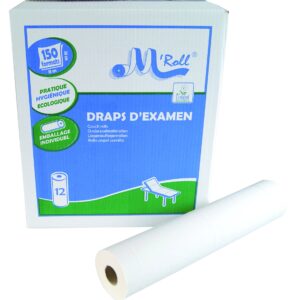 Draps d'examen ouaté prédécoupé - 150 formats - 50x38 cm