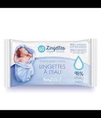 Lingettes eau gél. non aliment.