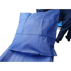 Taies d'oreiller UU (200) – Taies d'oreiller à usage unique en lot de 200 pour établissements de santé