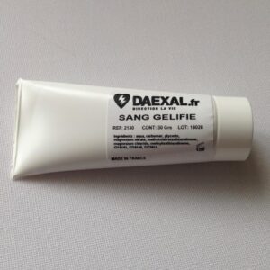 Sang gélifié en tube – Simulateur réaliste pour entraînements hémorragie