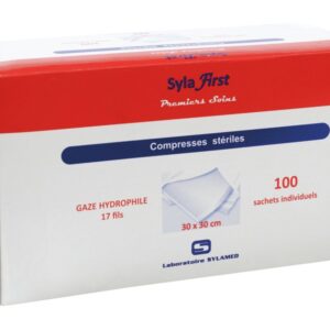 Compresses gaze stériles 30 x 30 cm – Haute absorption et protection