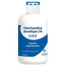 Désinfection chlorhéxidine Alcoolique Flacon de