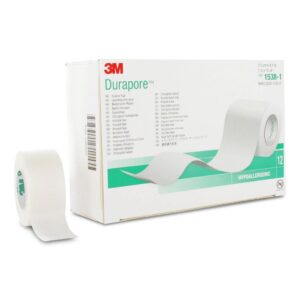 Sparadrap en soie type Durapore 2.5cmx9.14m