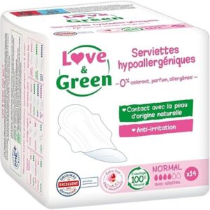Serviettes périodiques hygiéniques normales