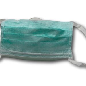 Masques de chirurgie avec lacets BFE >98% - Type II - Vert