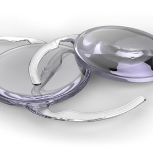 Prothèse ophtalmique cristallinienne silicone de marque Allergan. N°