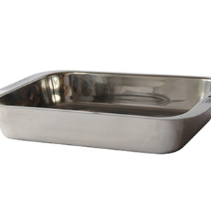 Plateaux inox rectangulaires stérilisables 245 x 175 x 30mm