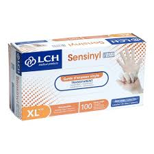 Gants exam vinyle Sensinyl T-8,5/9