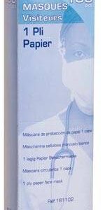 Masque pour Visiteur en Papier – Protection Simple et Jetable