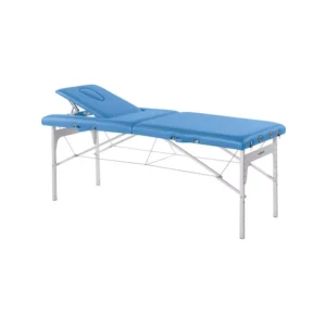Table d'examen pliante alu + têtière réglable