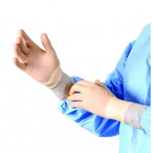 Gants d'examen latex pré-poudrés 5/6 – Confort et protection optimale