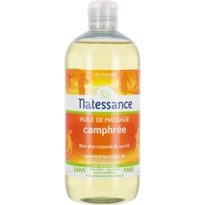 Huile camphrée apaisante 500 ml – Lot de 10 unités.
