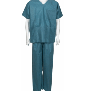 Blouse médecin non tissée réutilisable – Lot de 10 unités.